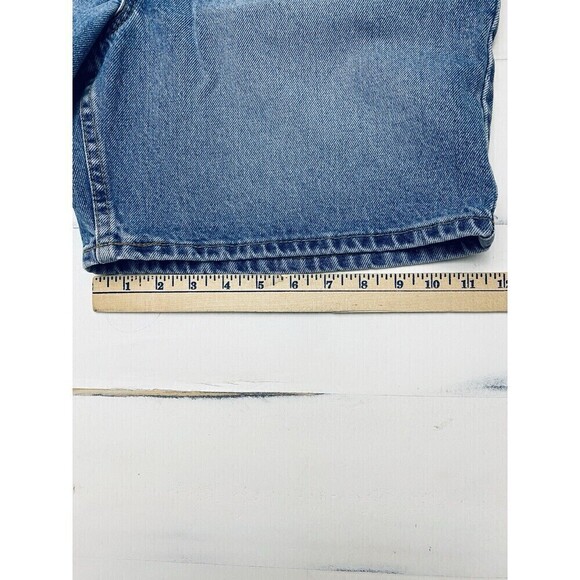Vintage 90’s Levis 967 Relaxed Fit Jean Shorts Size 13 Jr Orange Tab High Rise - Picture 11 of 13